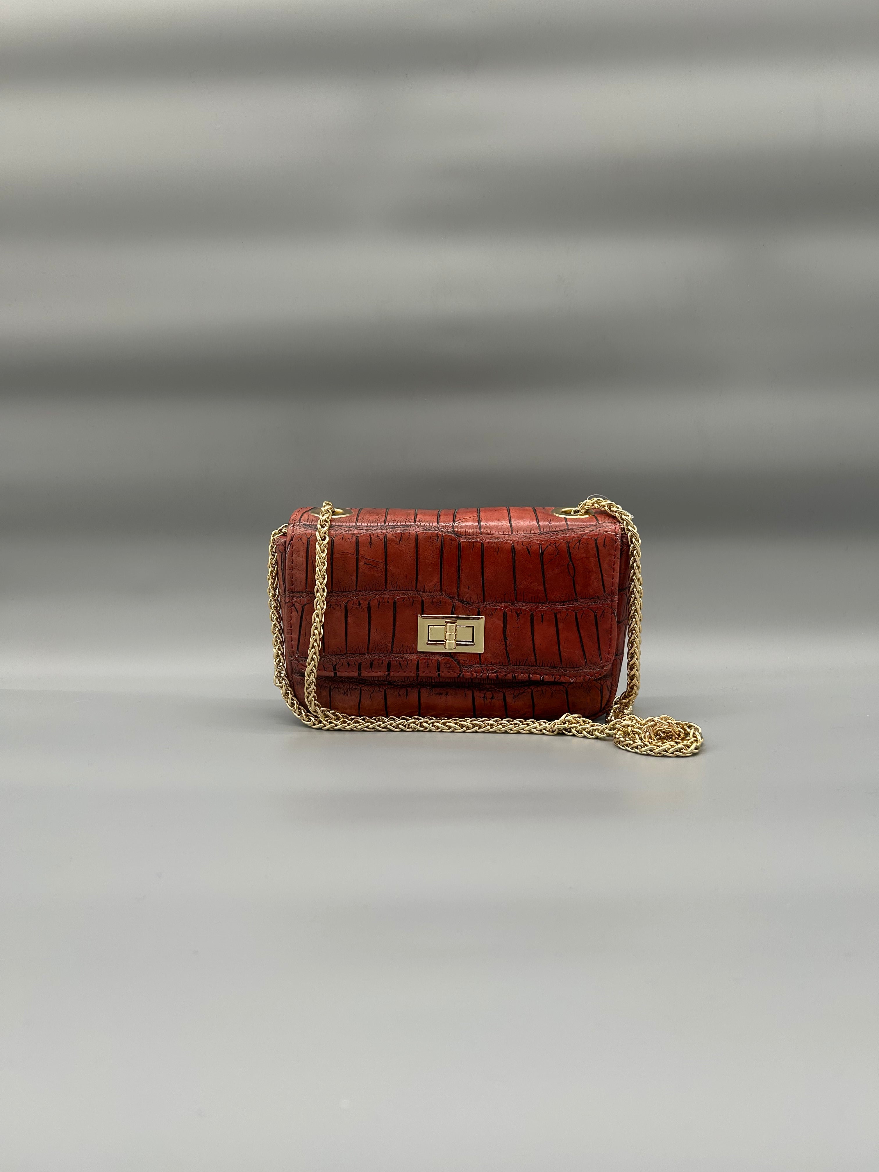 Borsa in pelle di coccodrillo