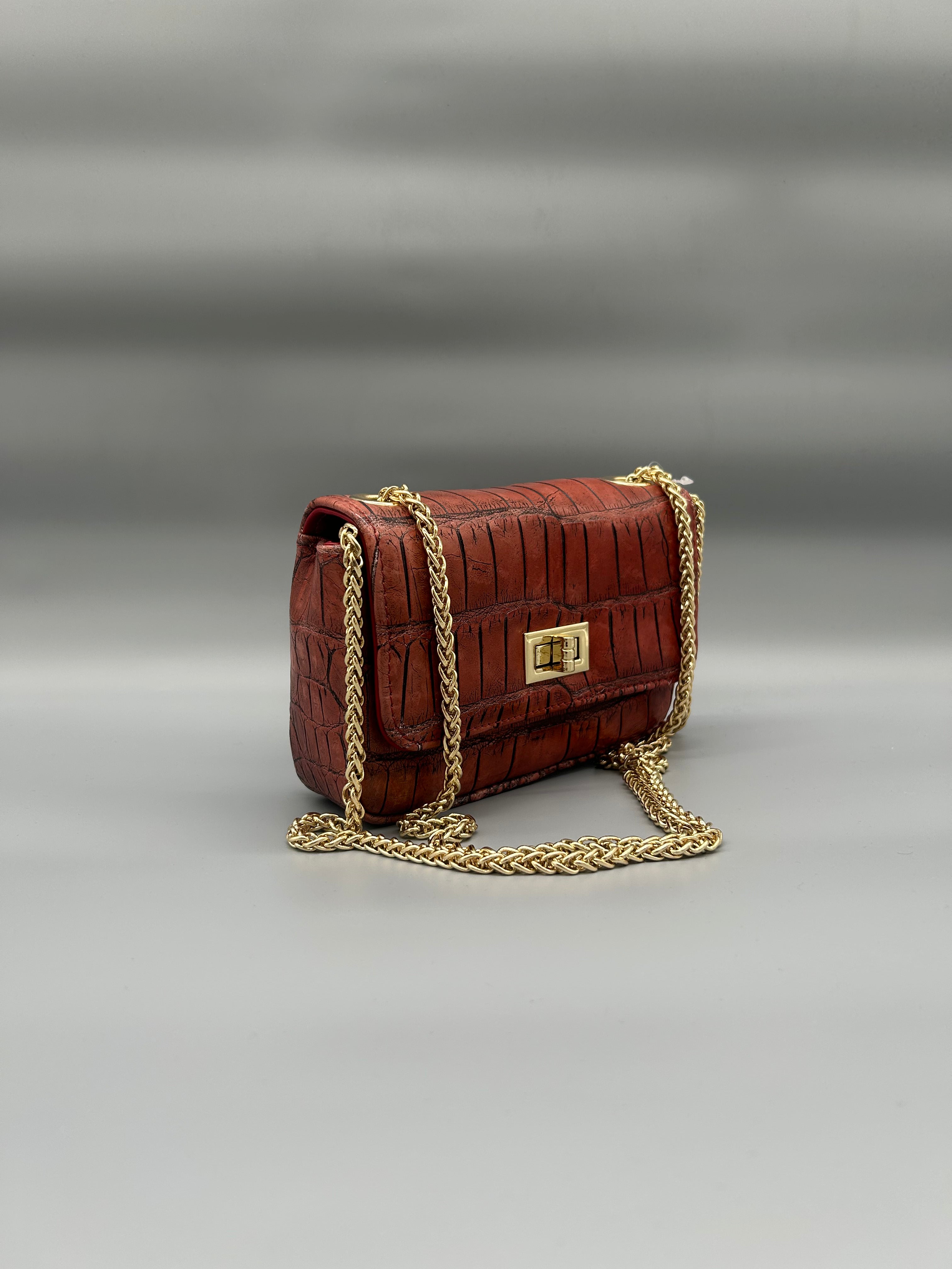 Borsa in pelle di coccodrillo