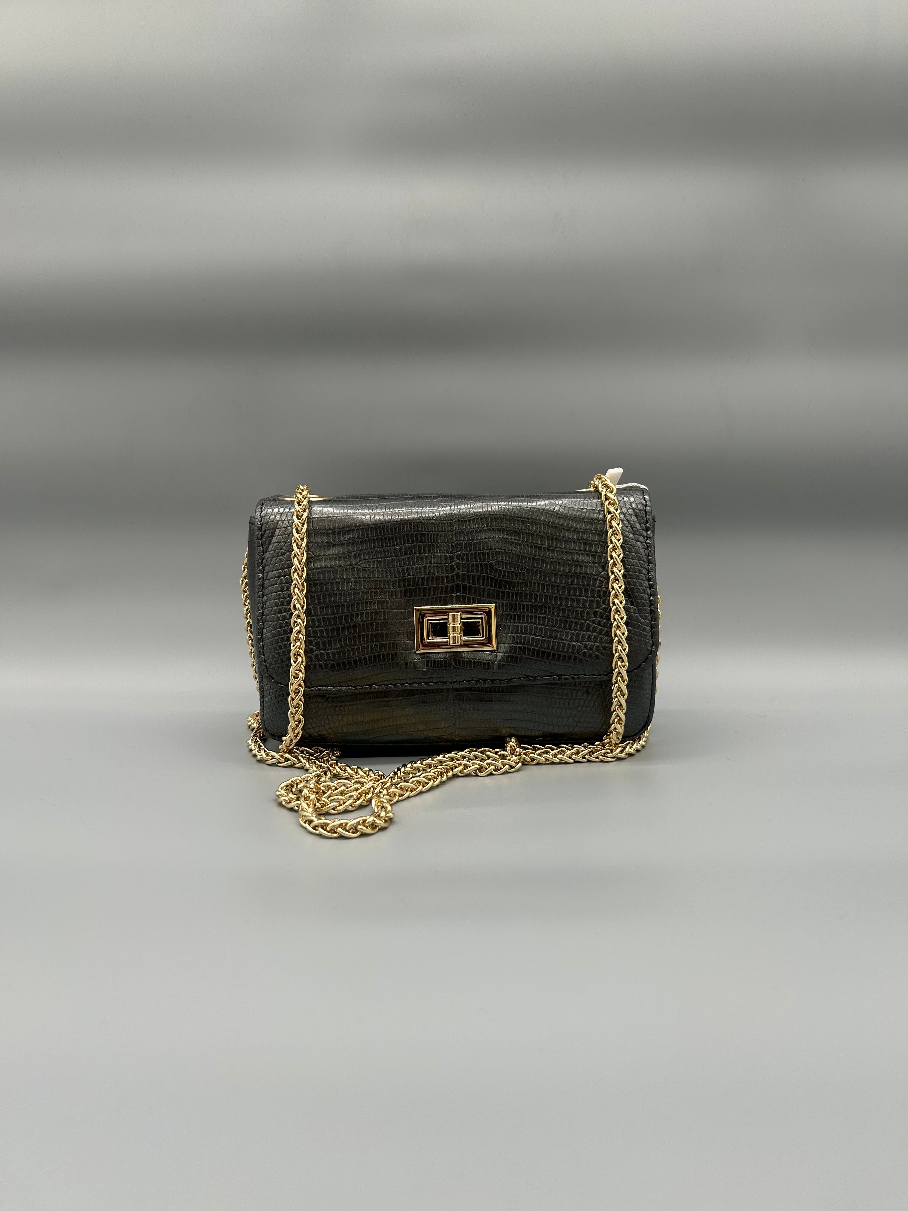 Borsa in pelle di lucertola