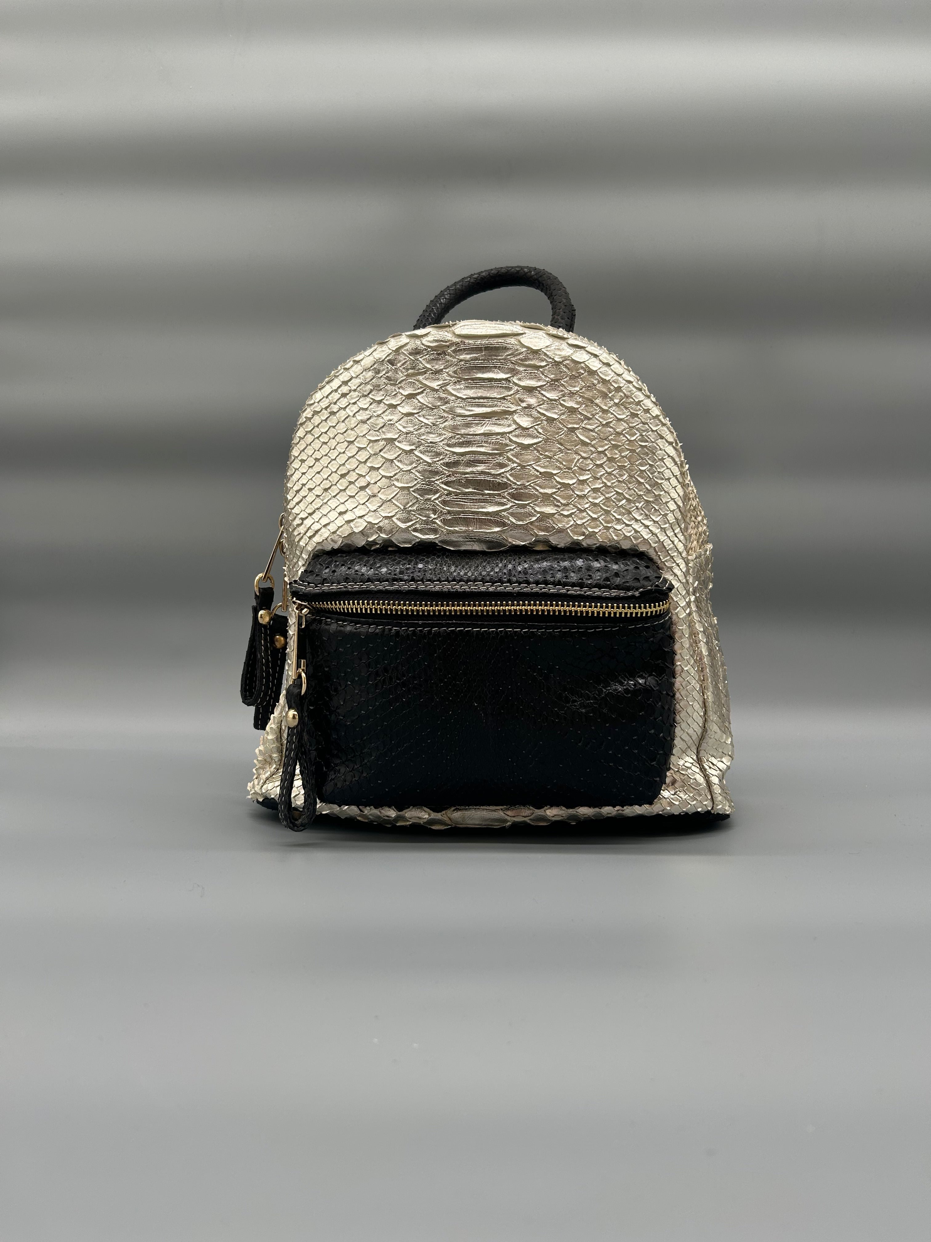Zaino piccolo in pelle di pitone