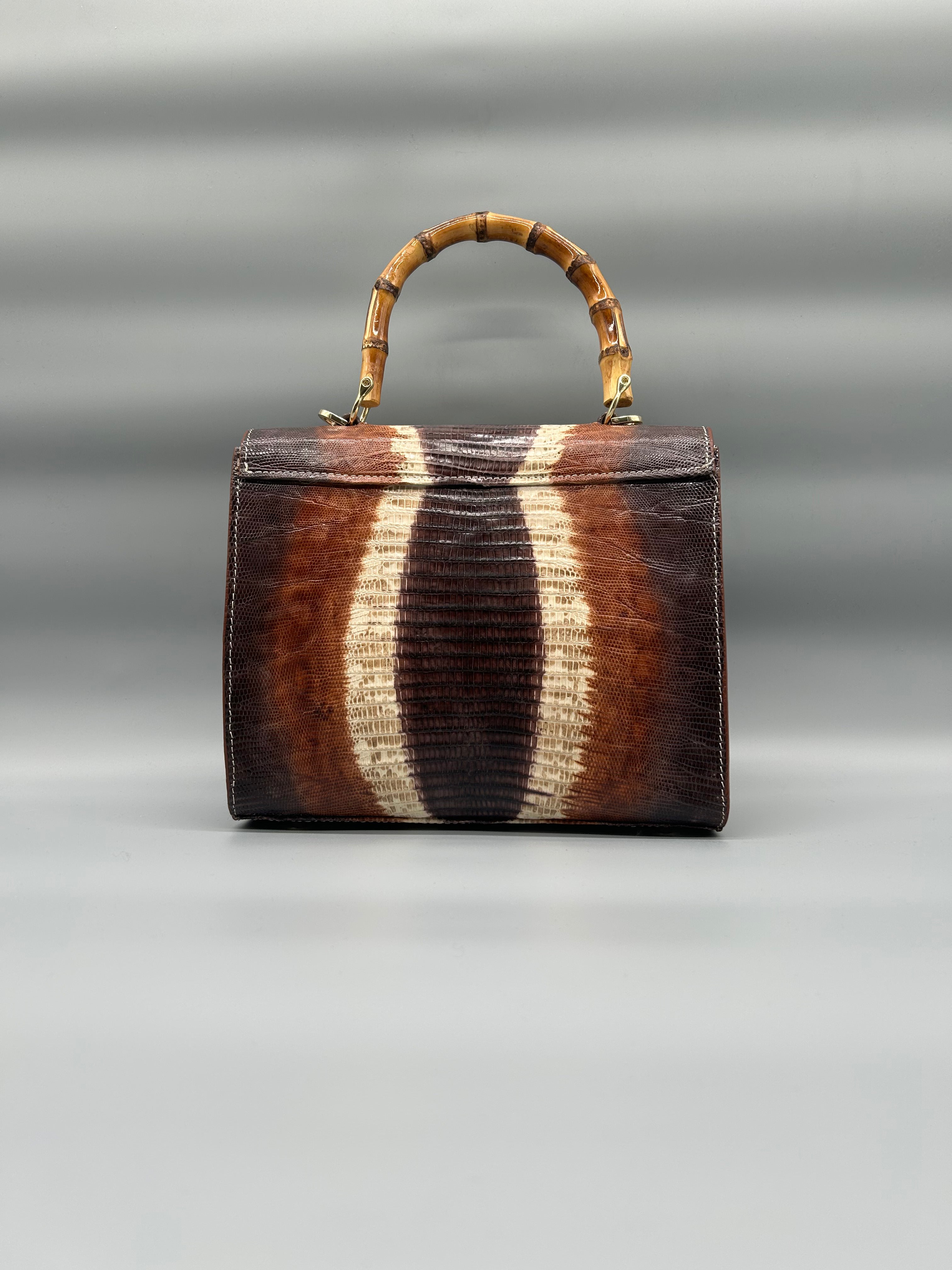 Borsa in pelle di lucertola