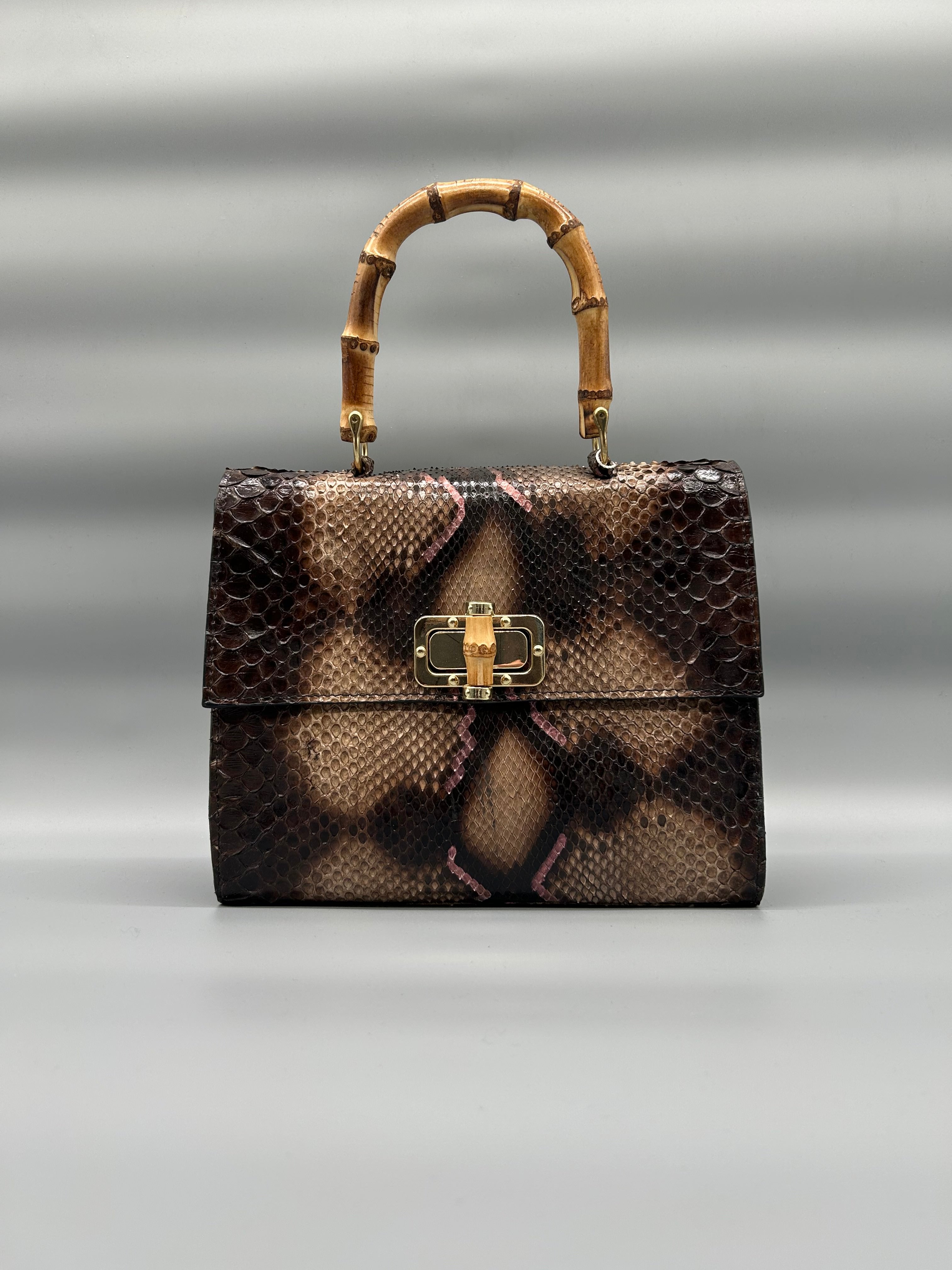 Borsa in pelle di pitone