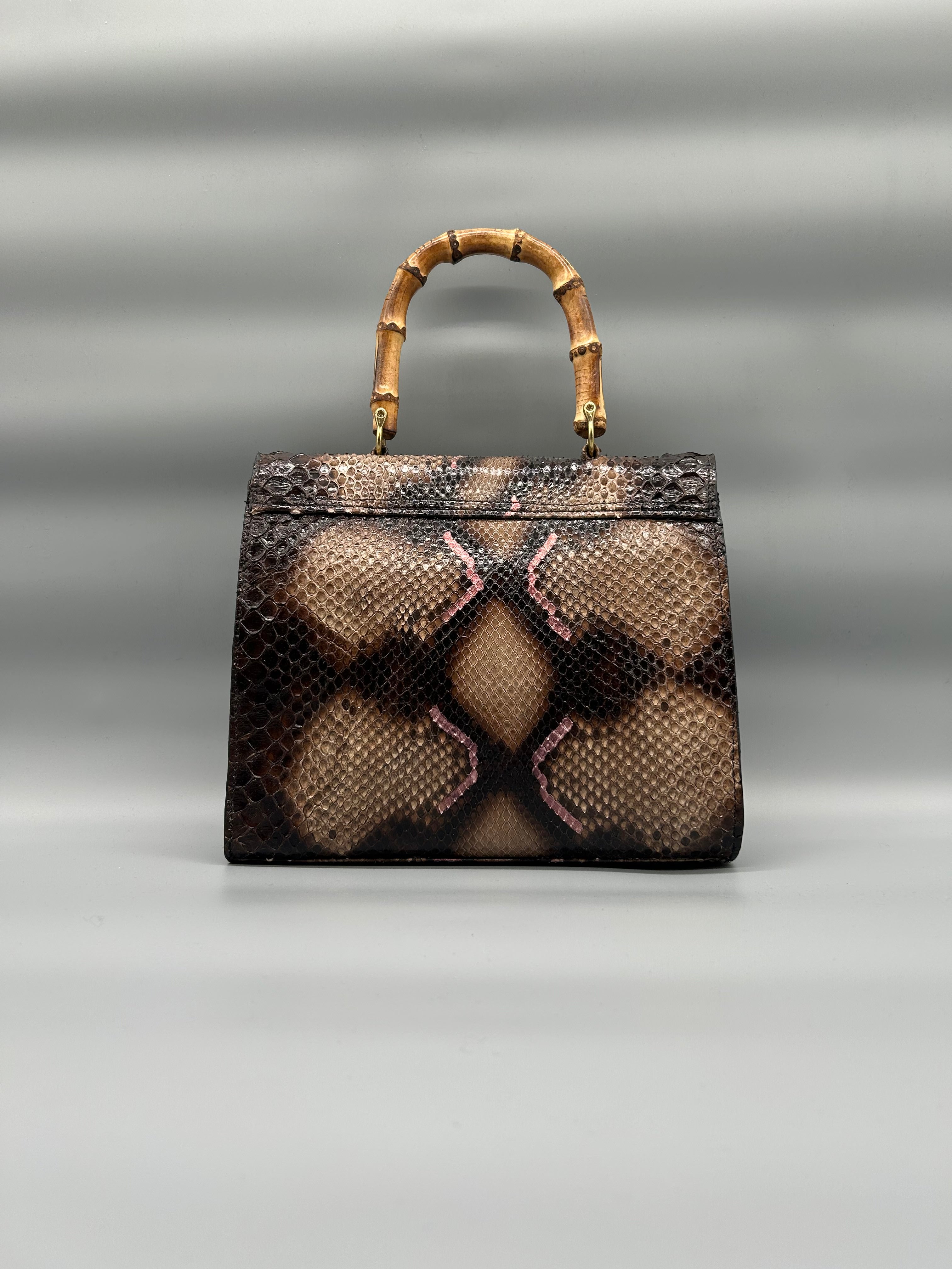 Borsa in pelle di pitone