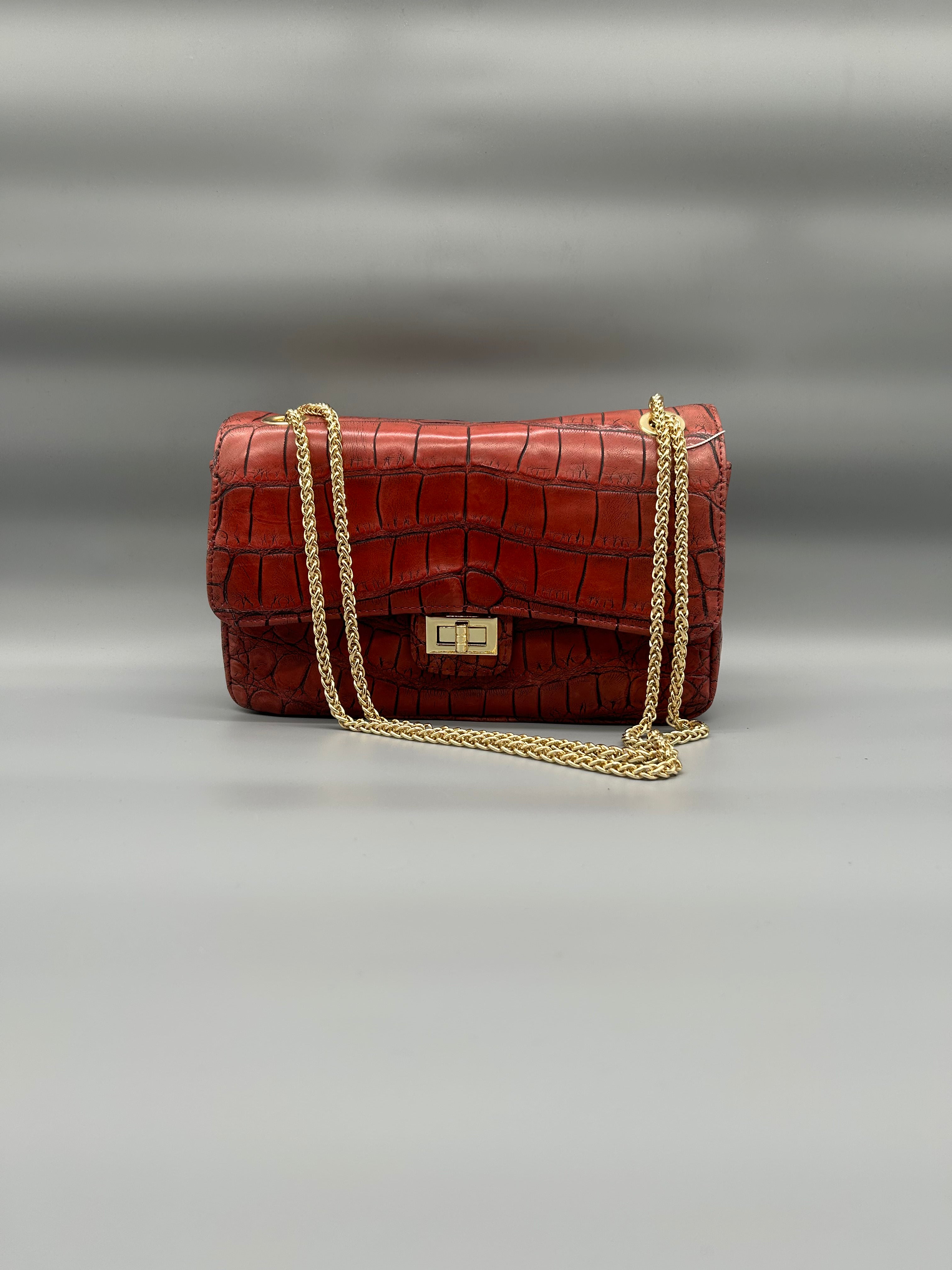 Borsa in pelle di coccodrillo