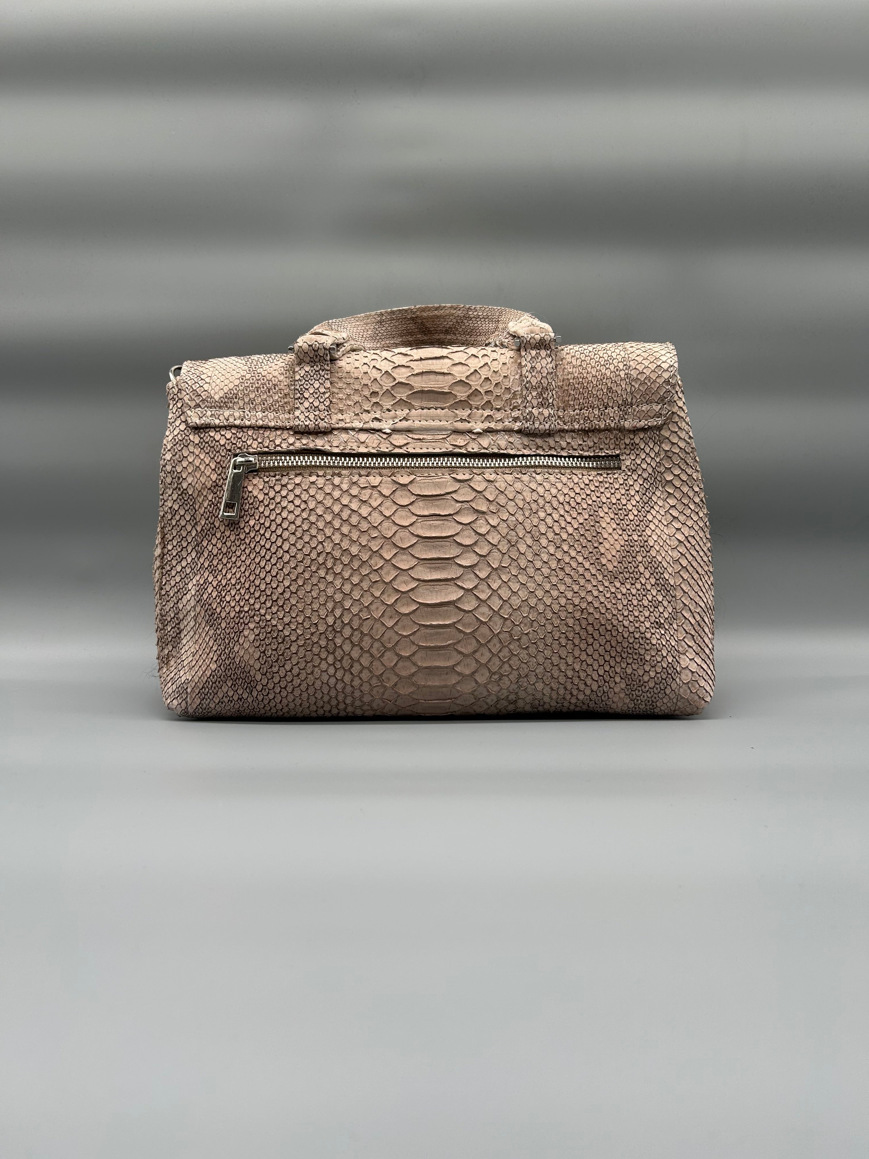 Borsa in pelle di pitone