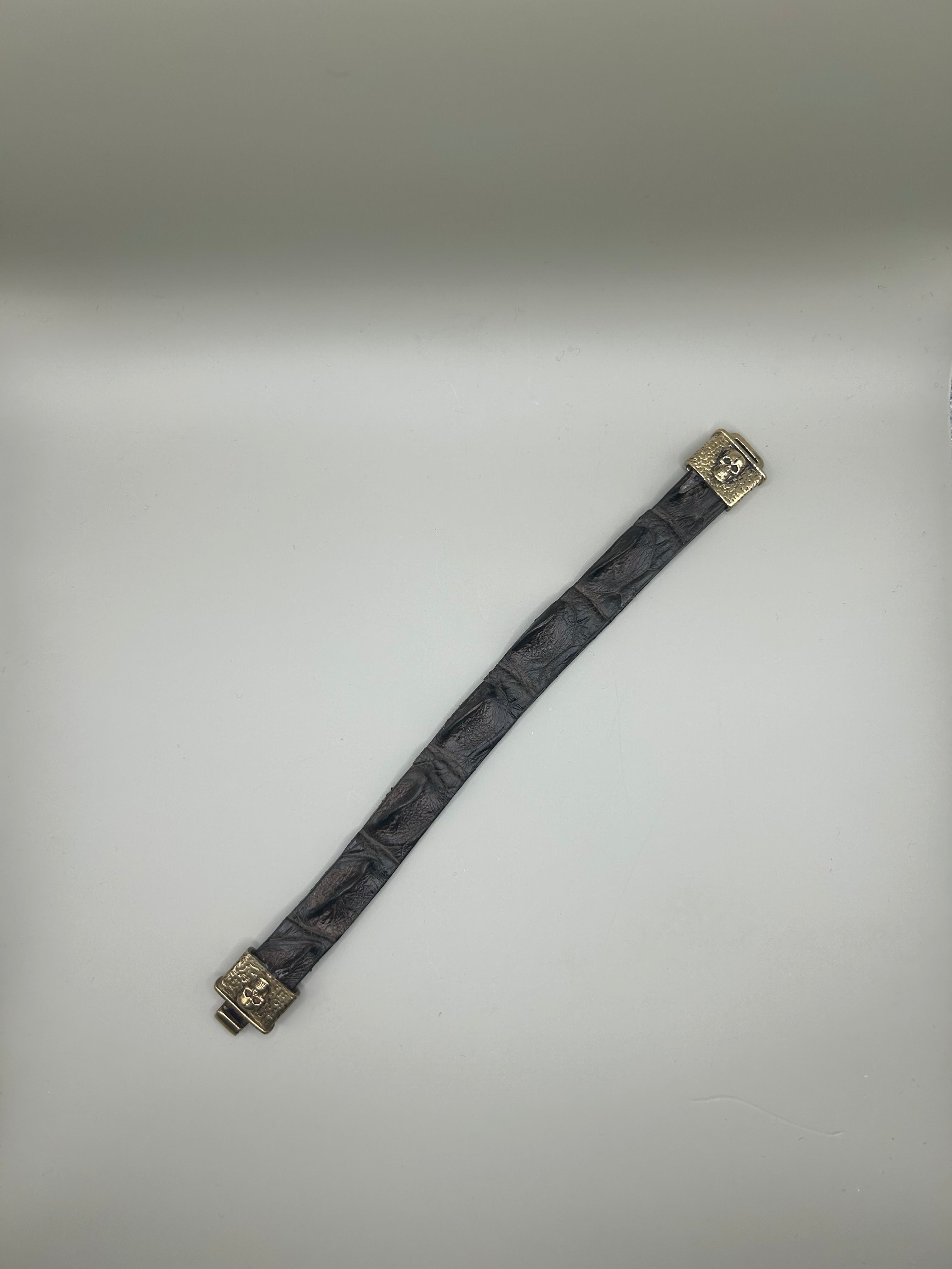 Braccialetto in pelle di coccodrillo