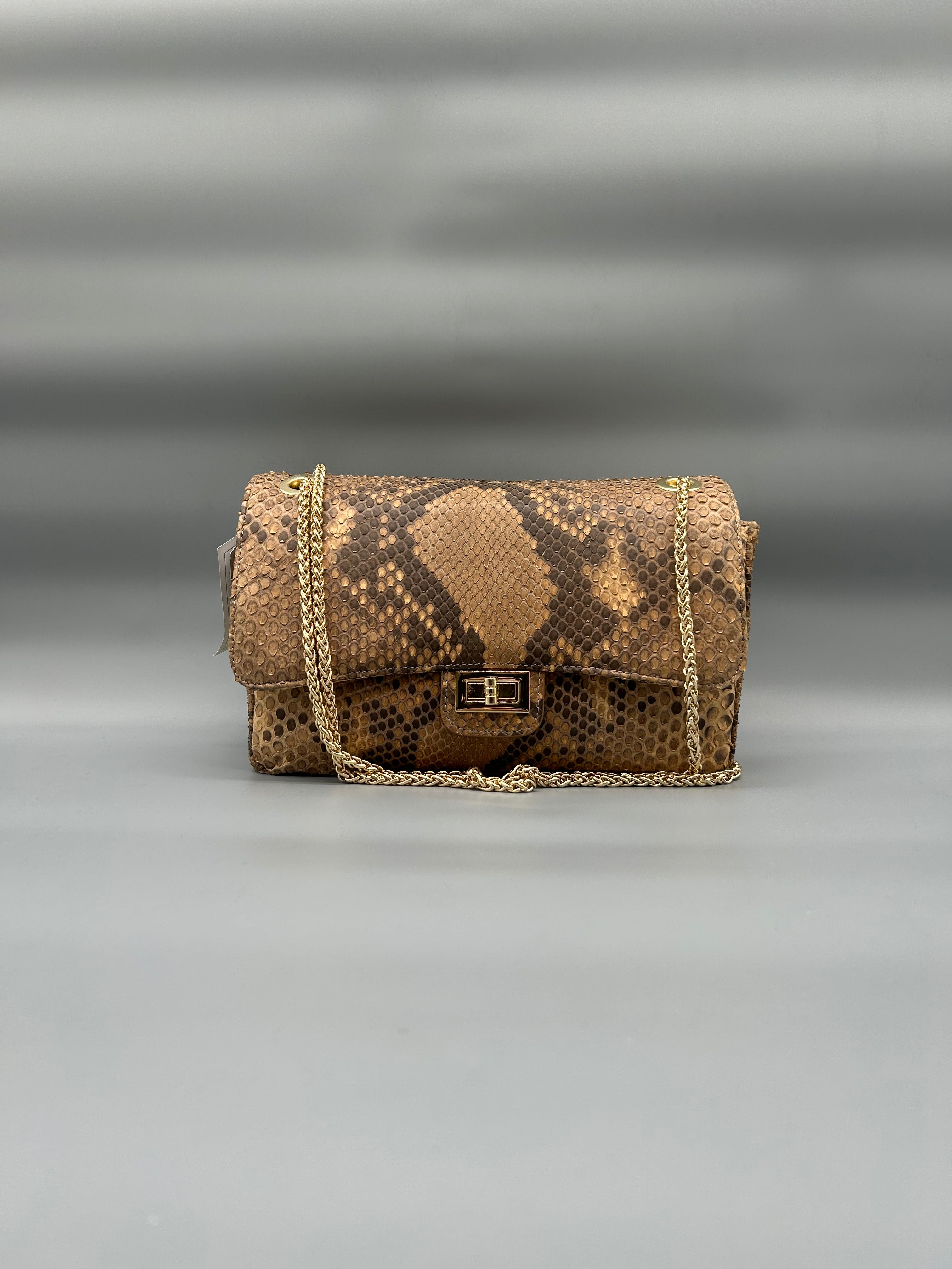 Borsa in pelle di pitone