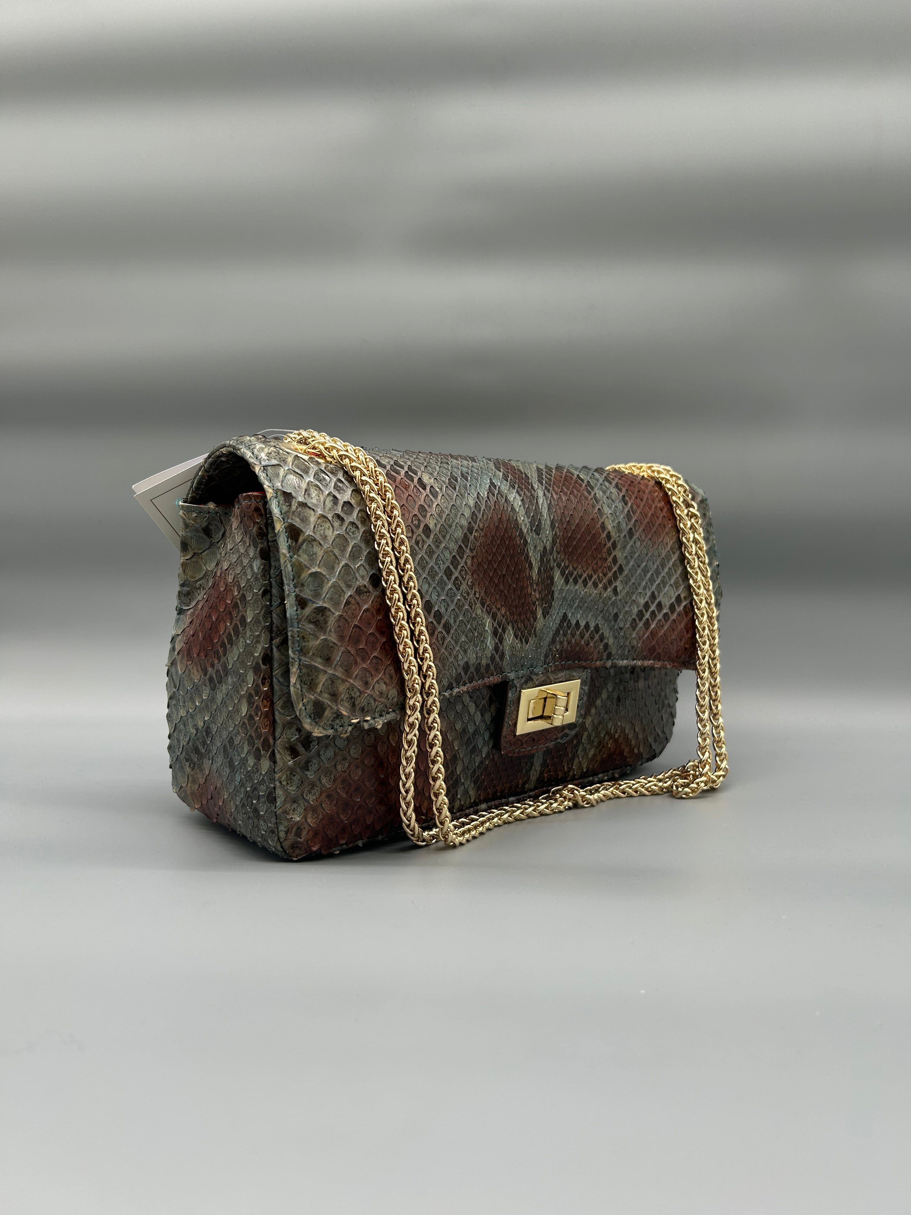 Borsa in pelle di pitone