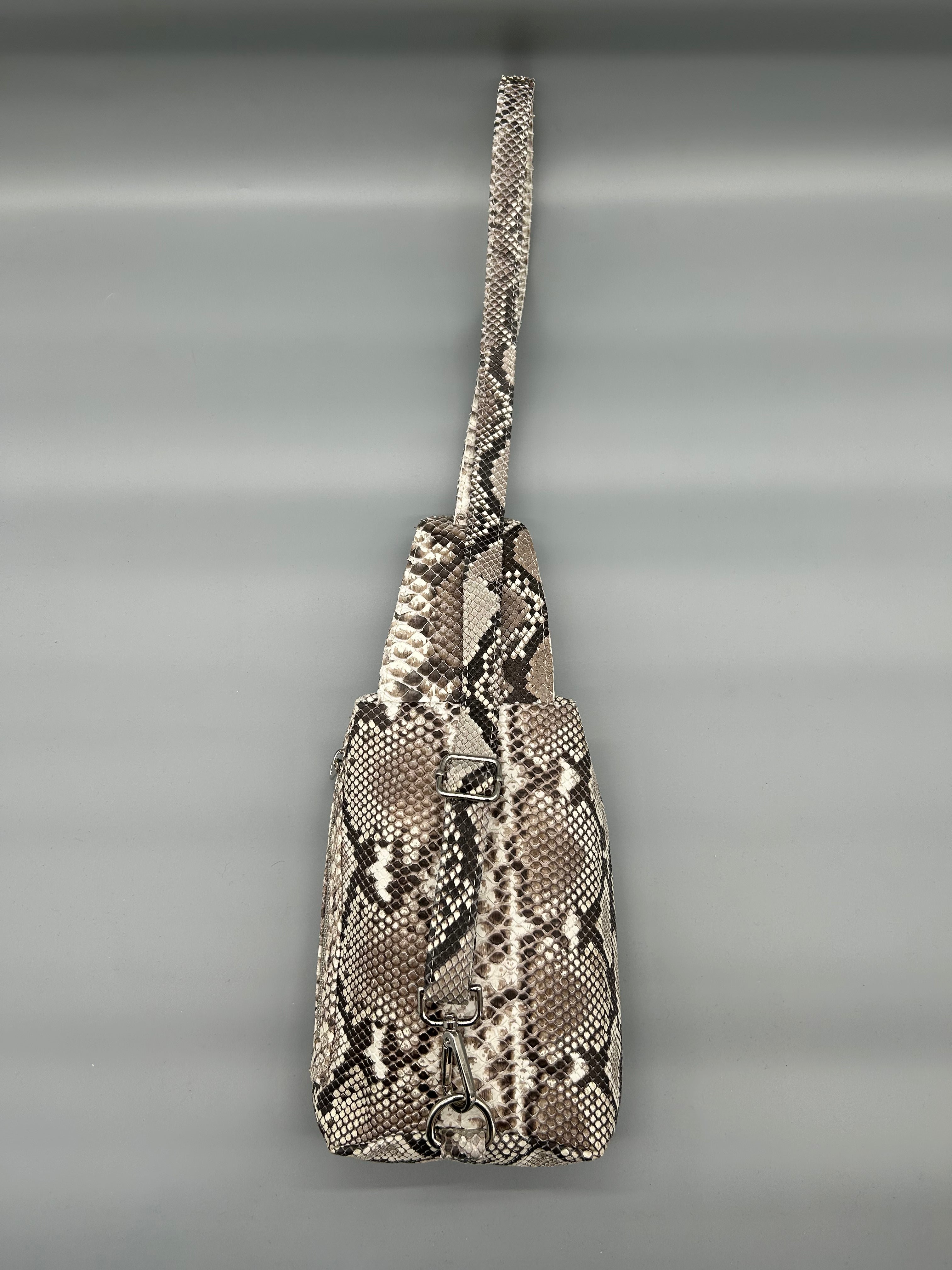 Borsa in pelle di pitone