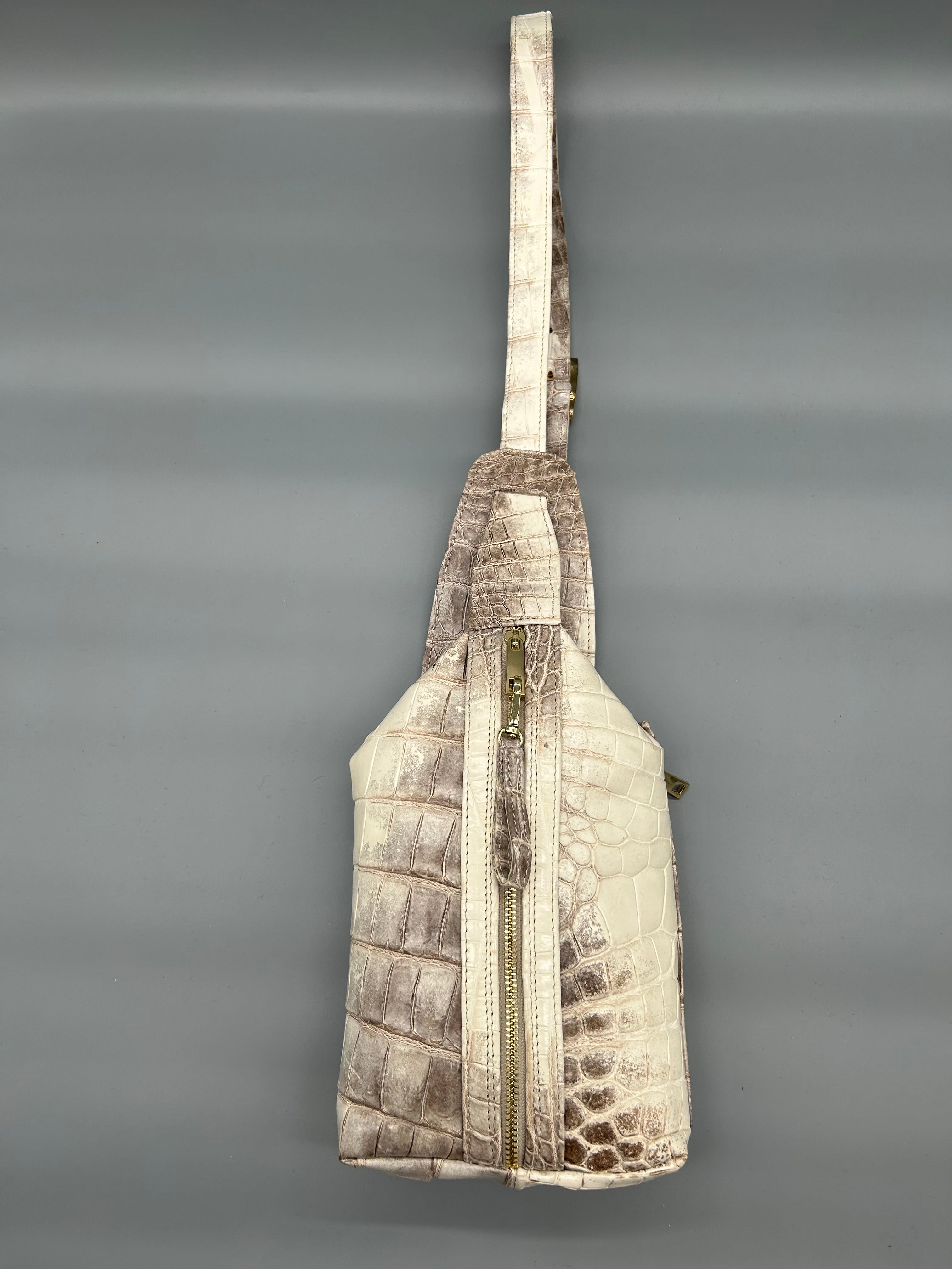 Borsa in pelle di coccodrillo