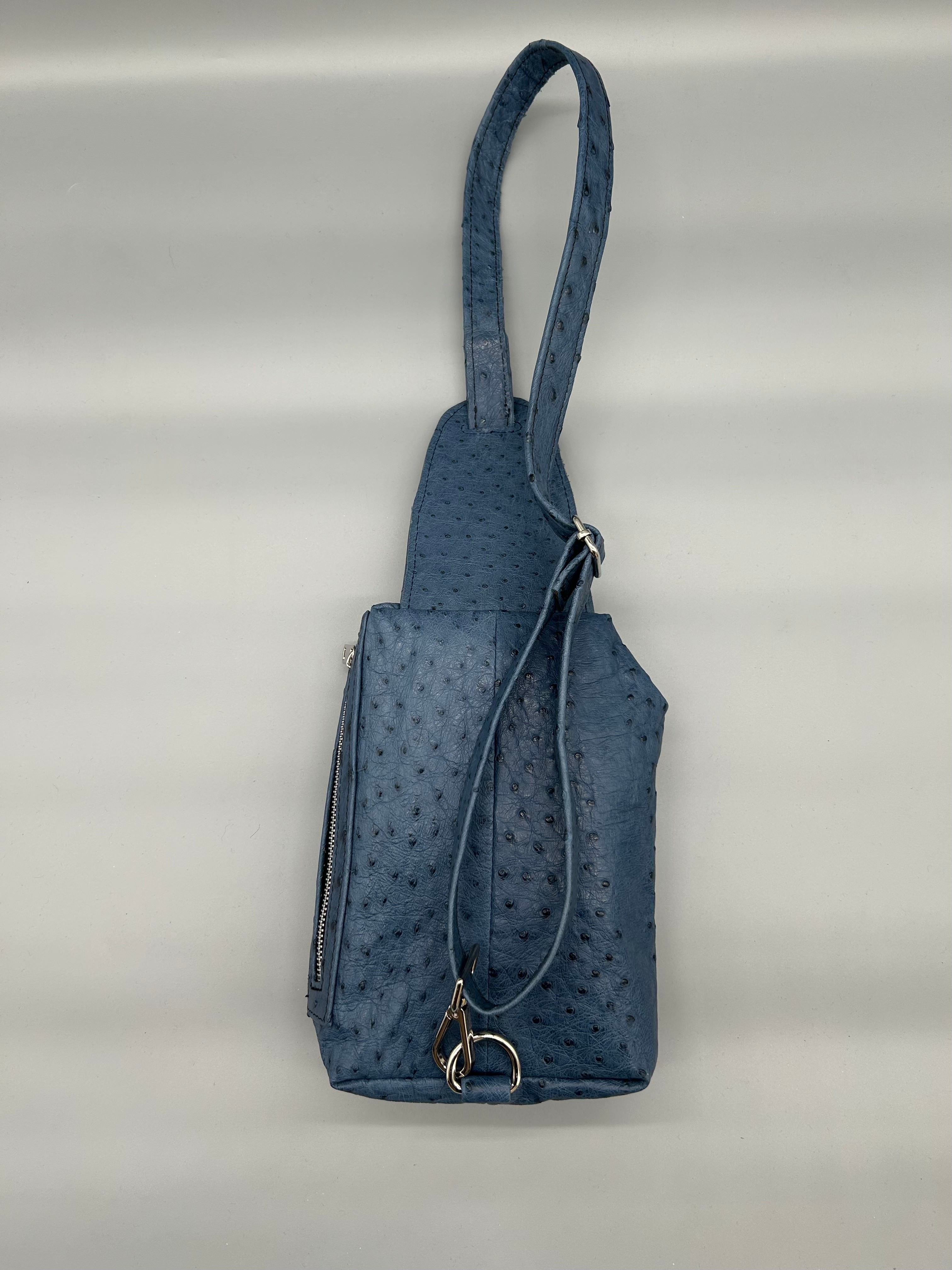 Borsa in pelle di struzzo