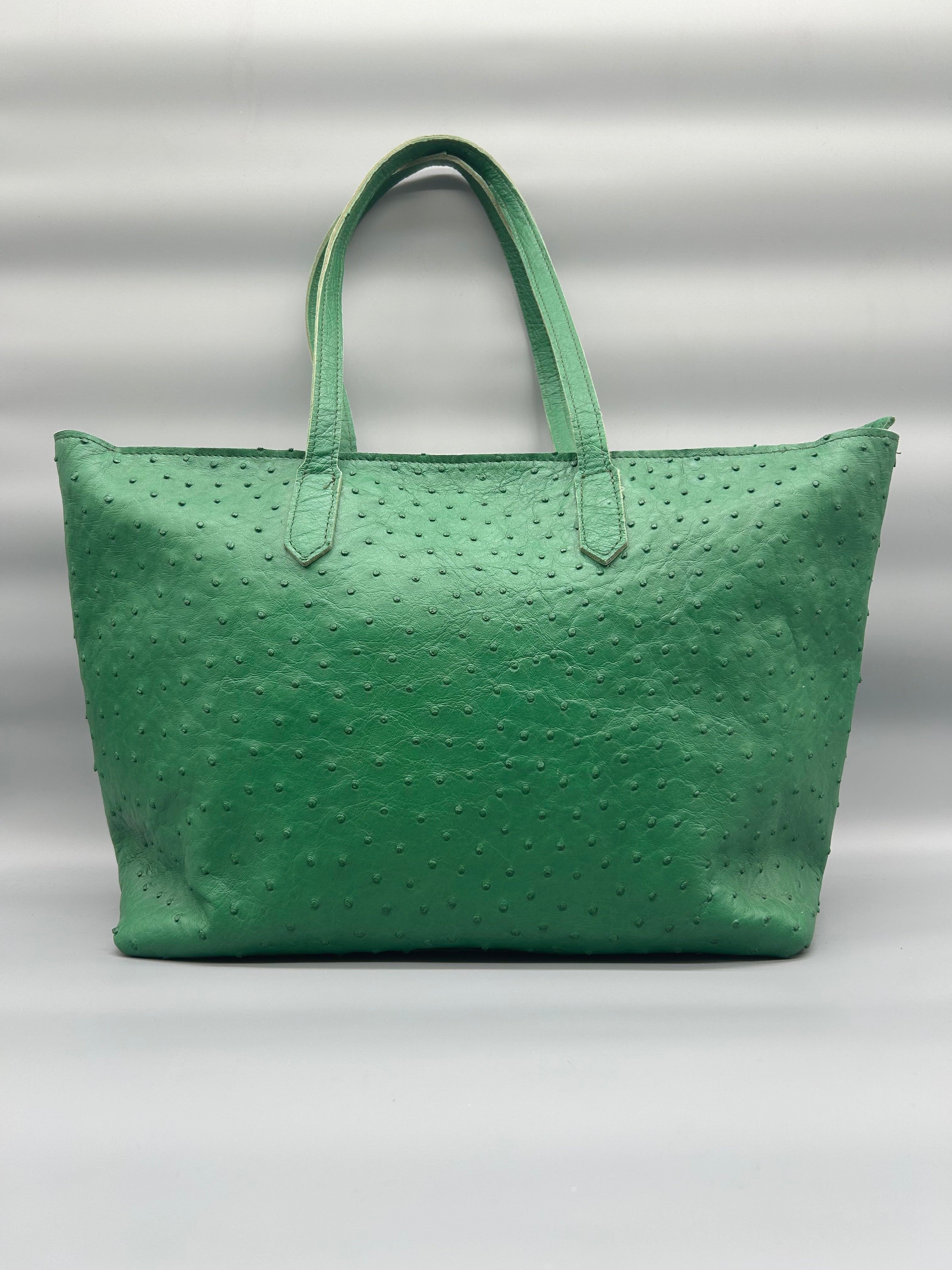 Borsa in pelle di struzzo