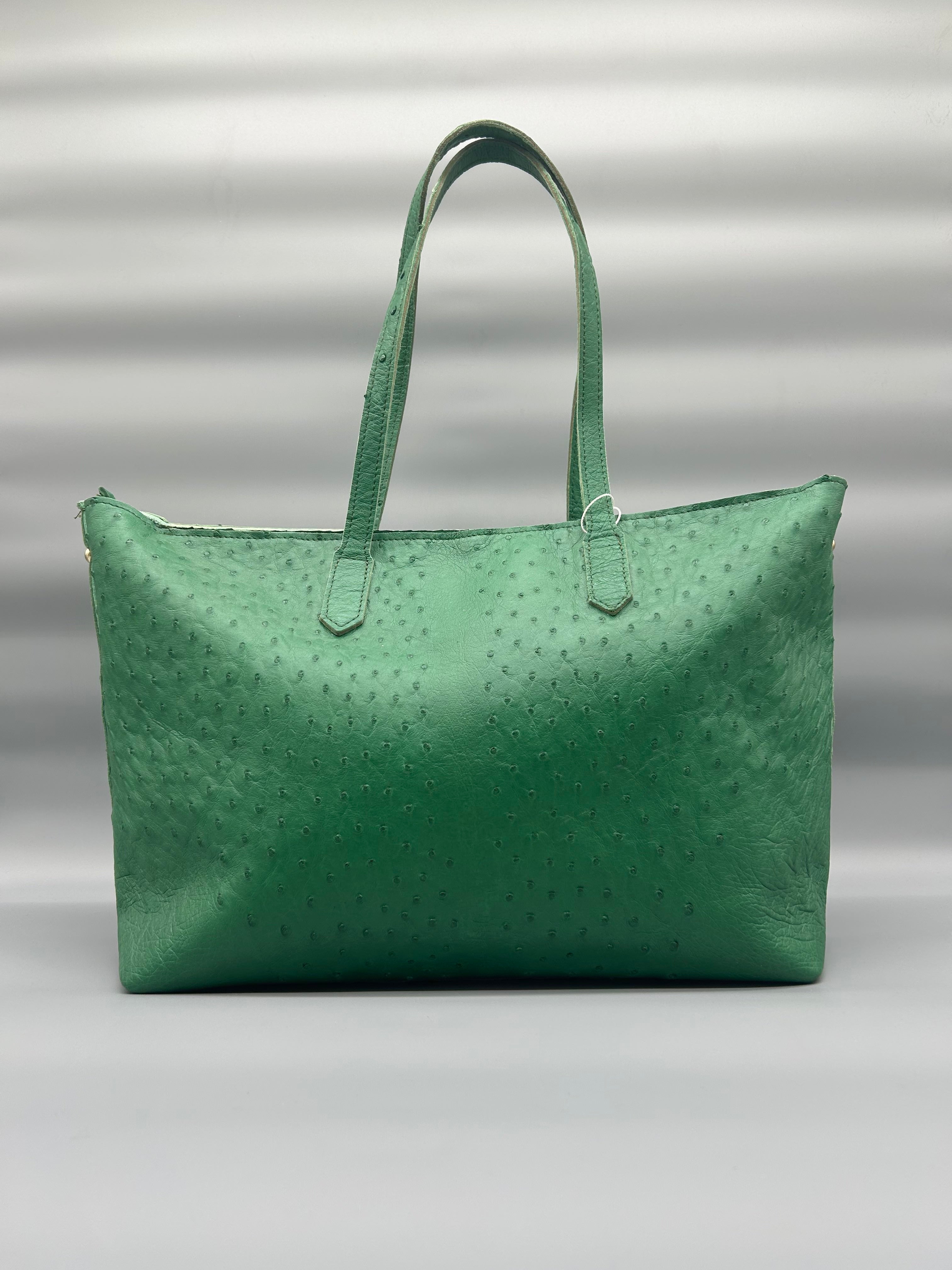 Borsa in pelle di struzzo