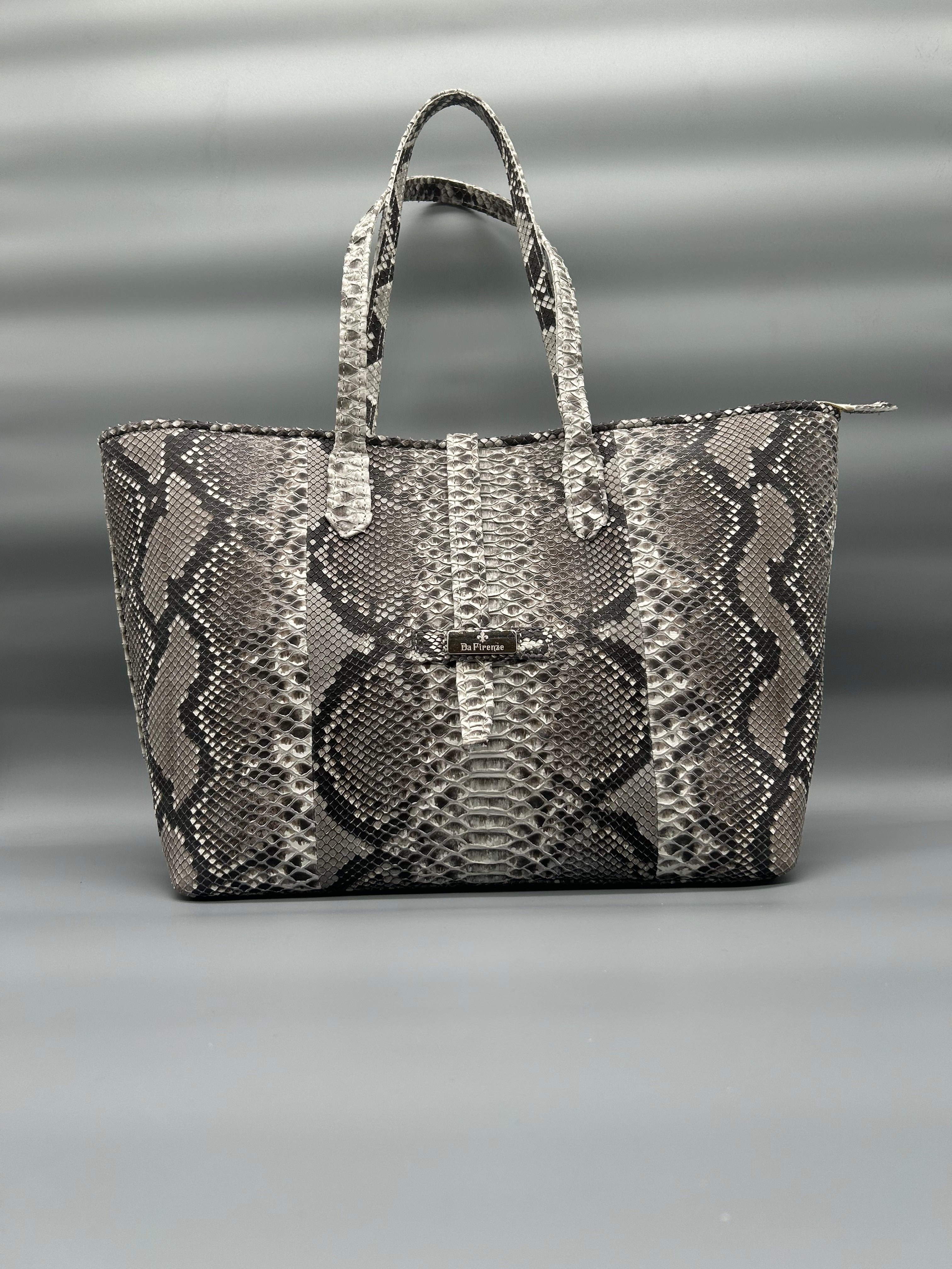 Borsa in pelle di pitone