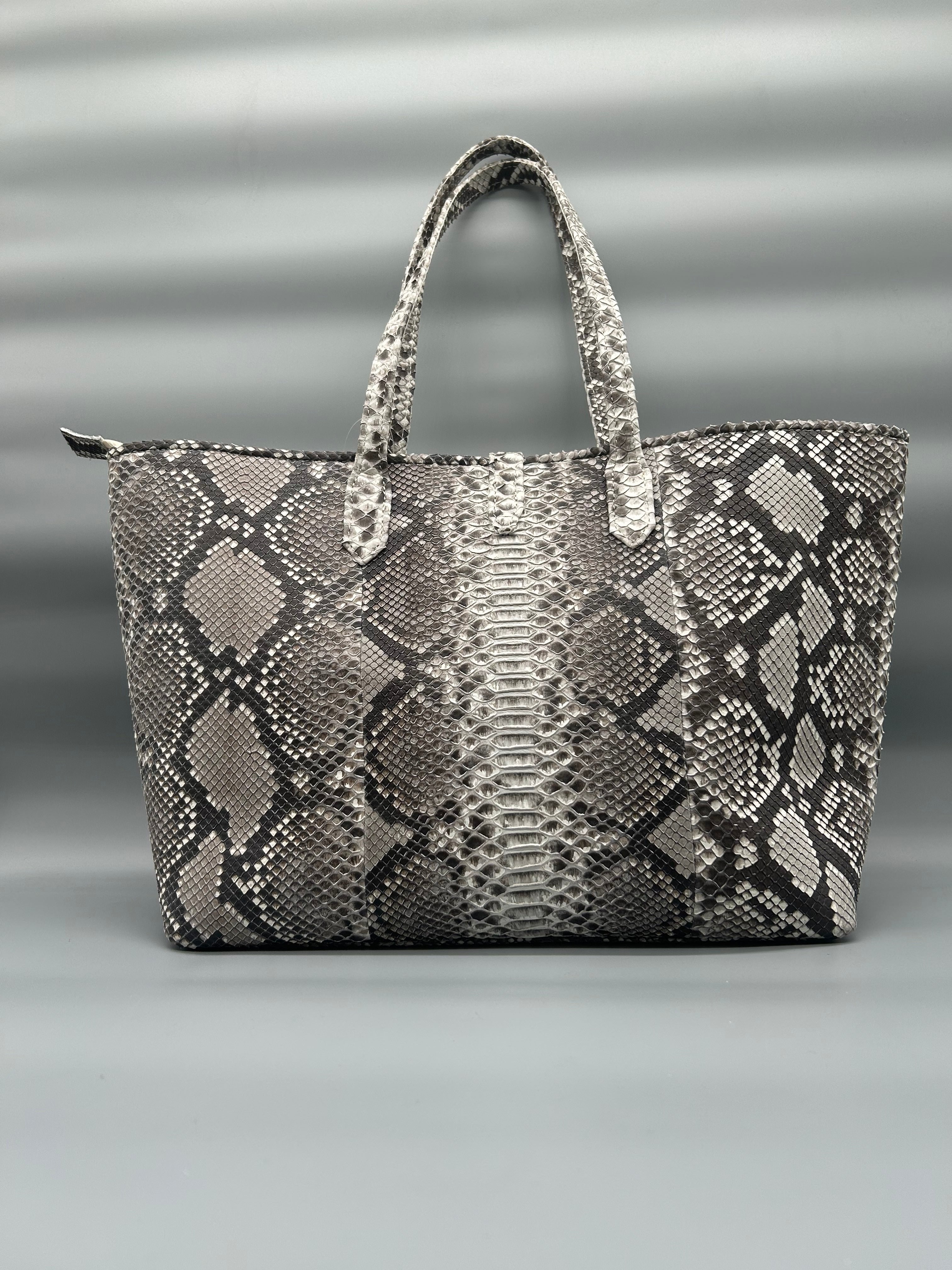Borsa in pelle di pitone