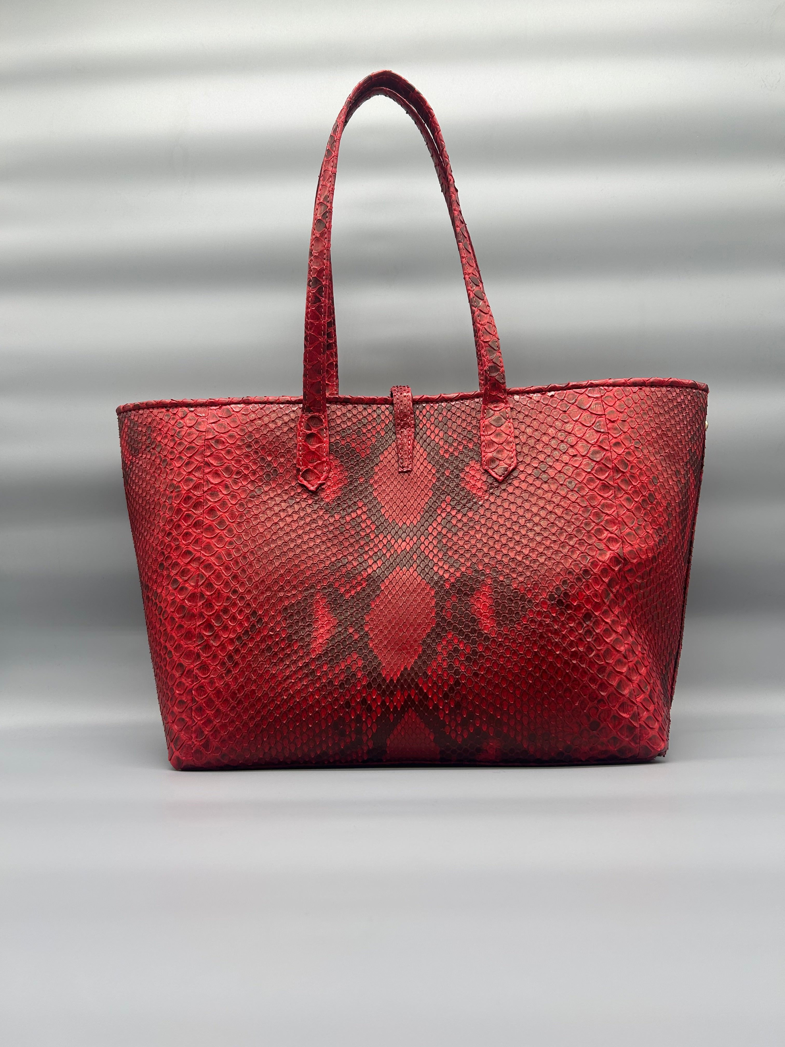 Borsa in pelle di pitone