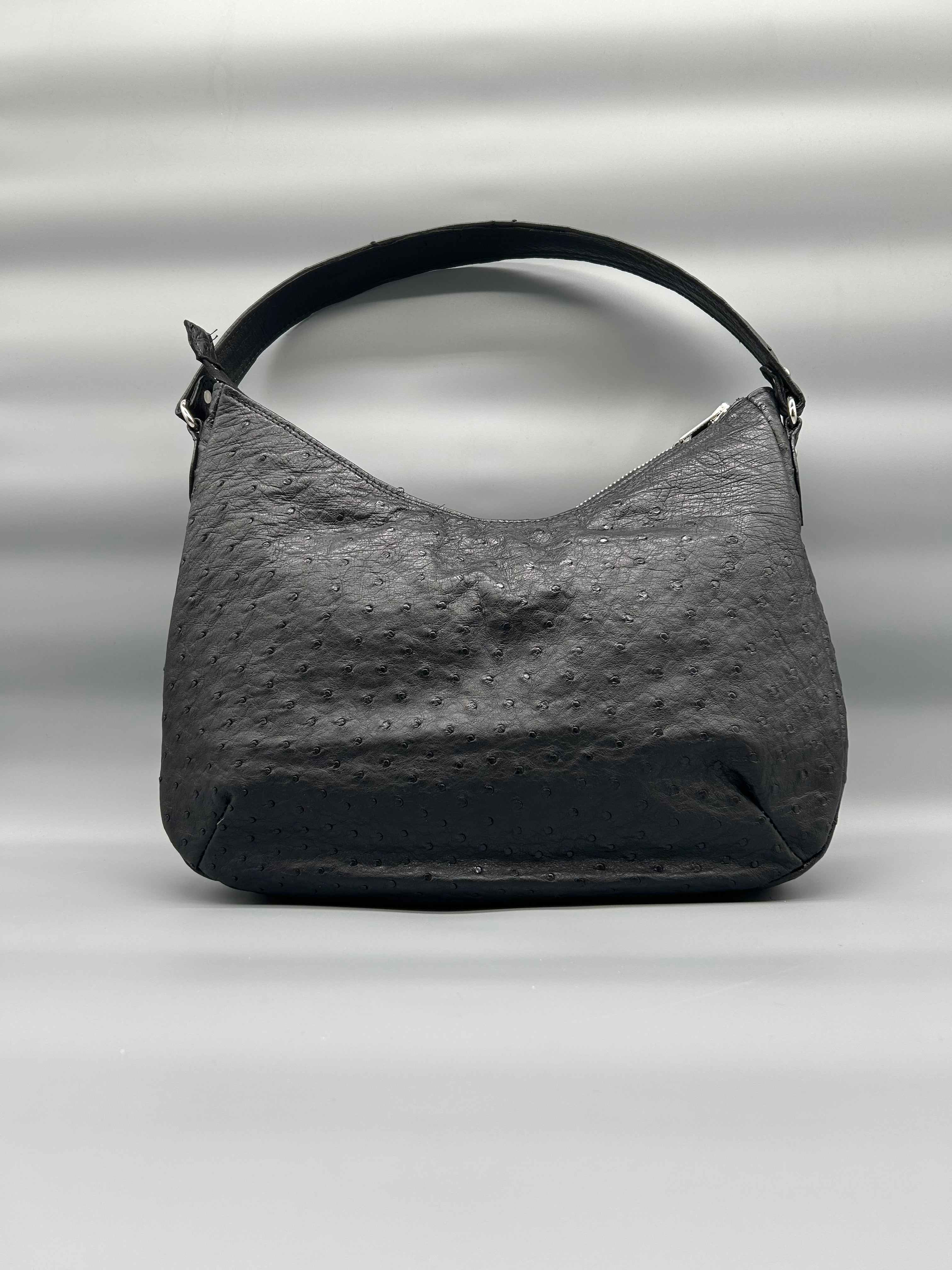 Borsa in pelle di struzzo