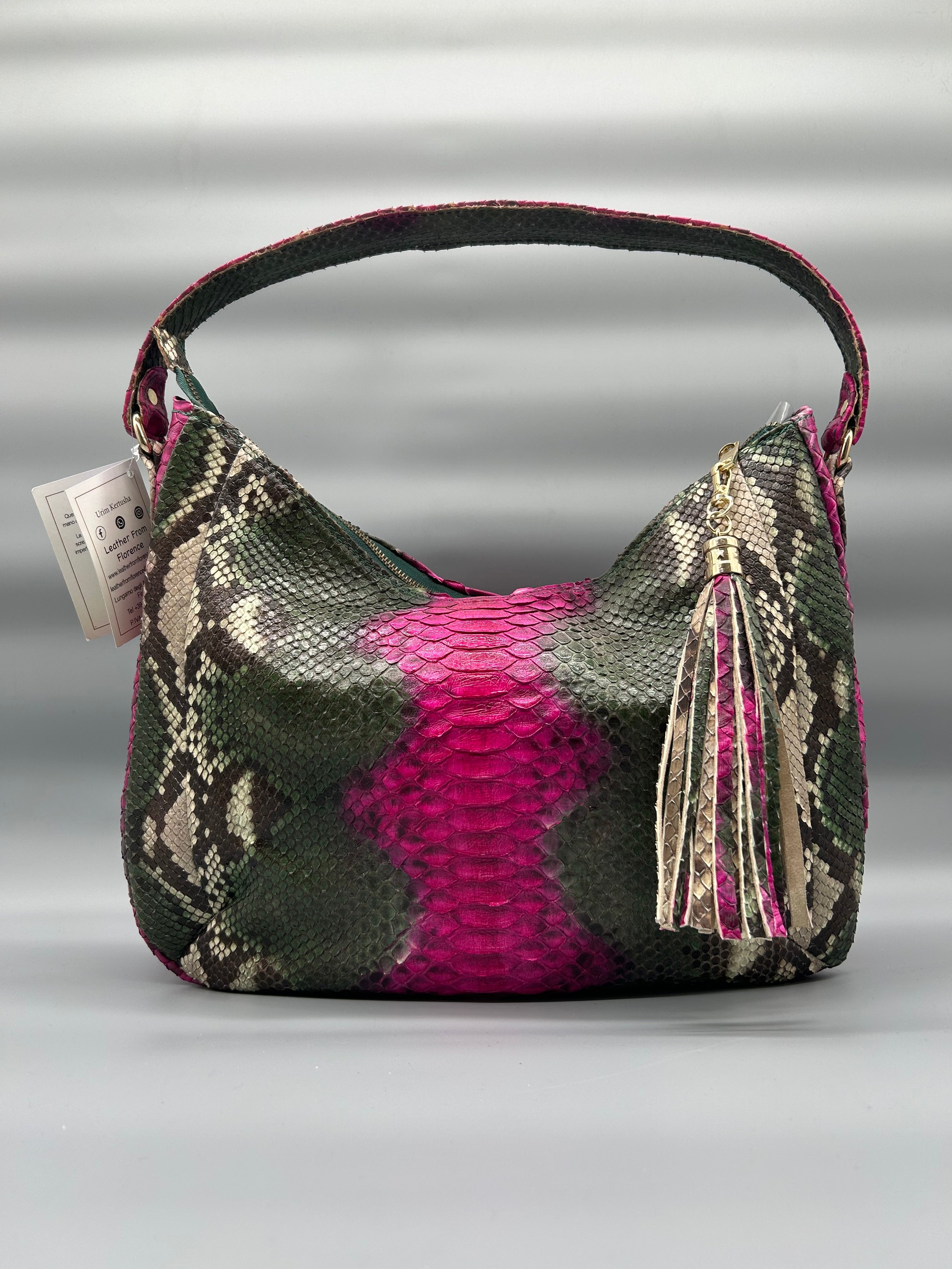 Borsa in pelle di pitone