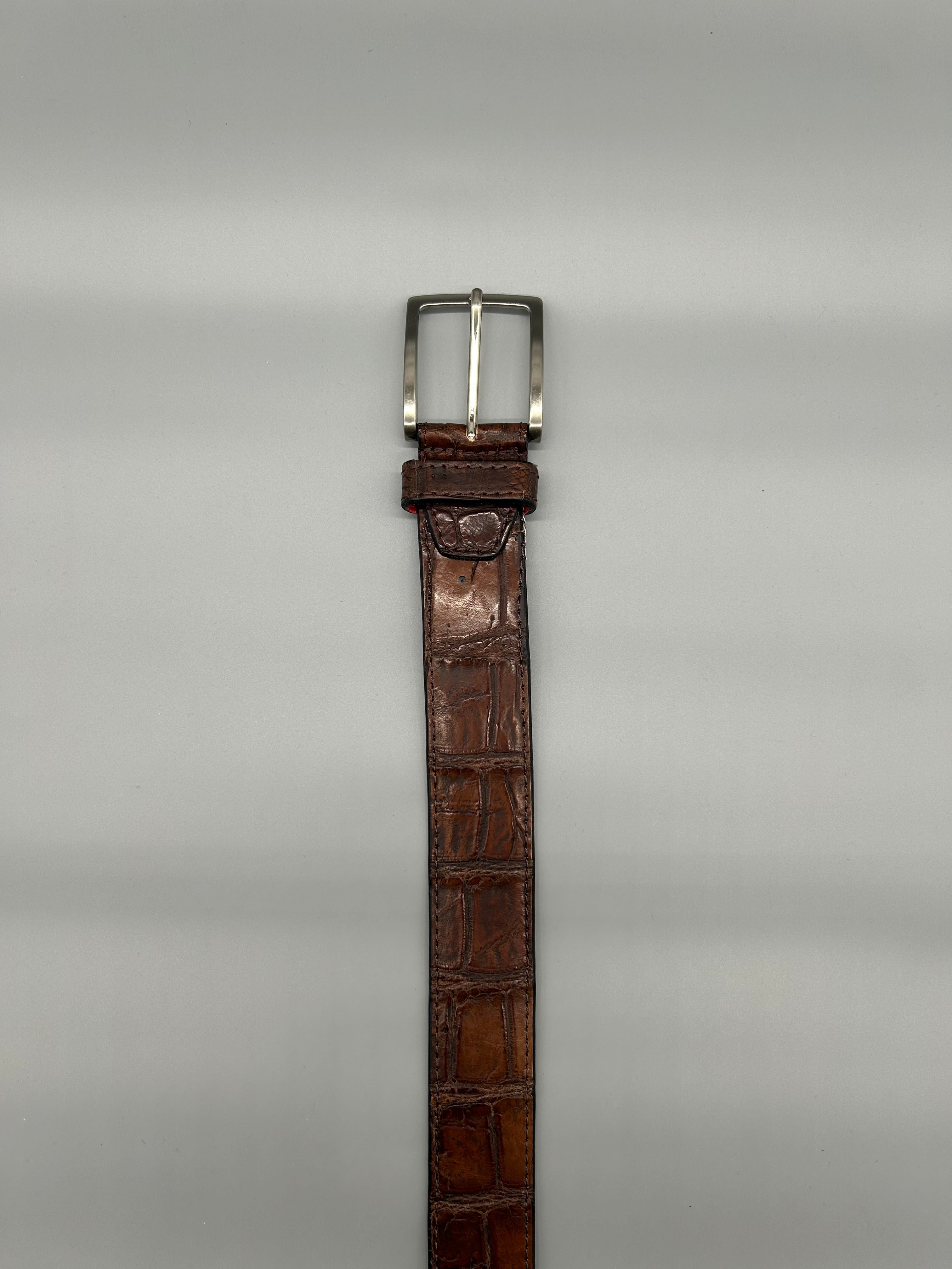 Cintura in pelle di coccodrillo