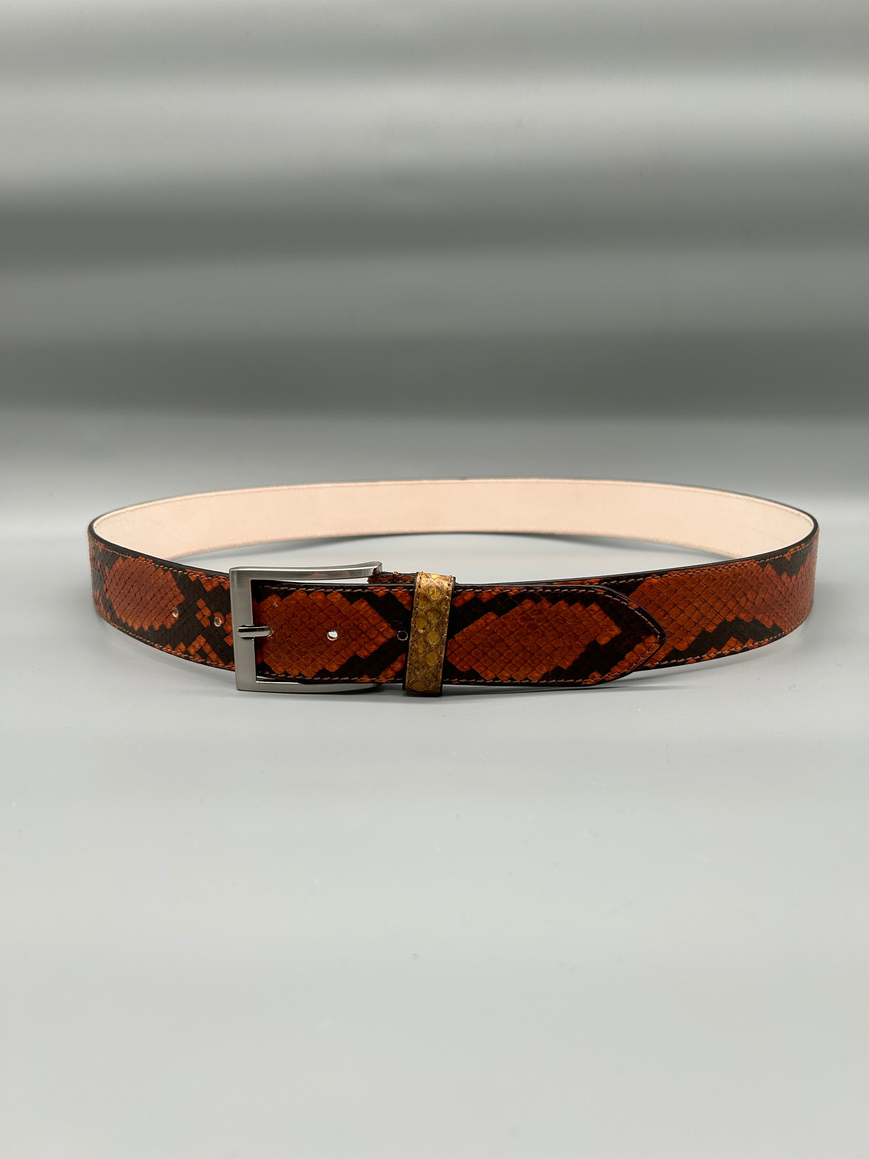 Cintura in pelle di pitone