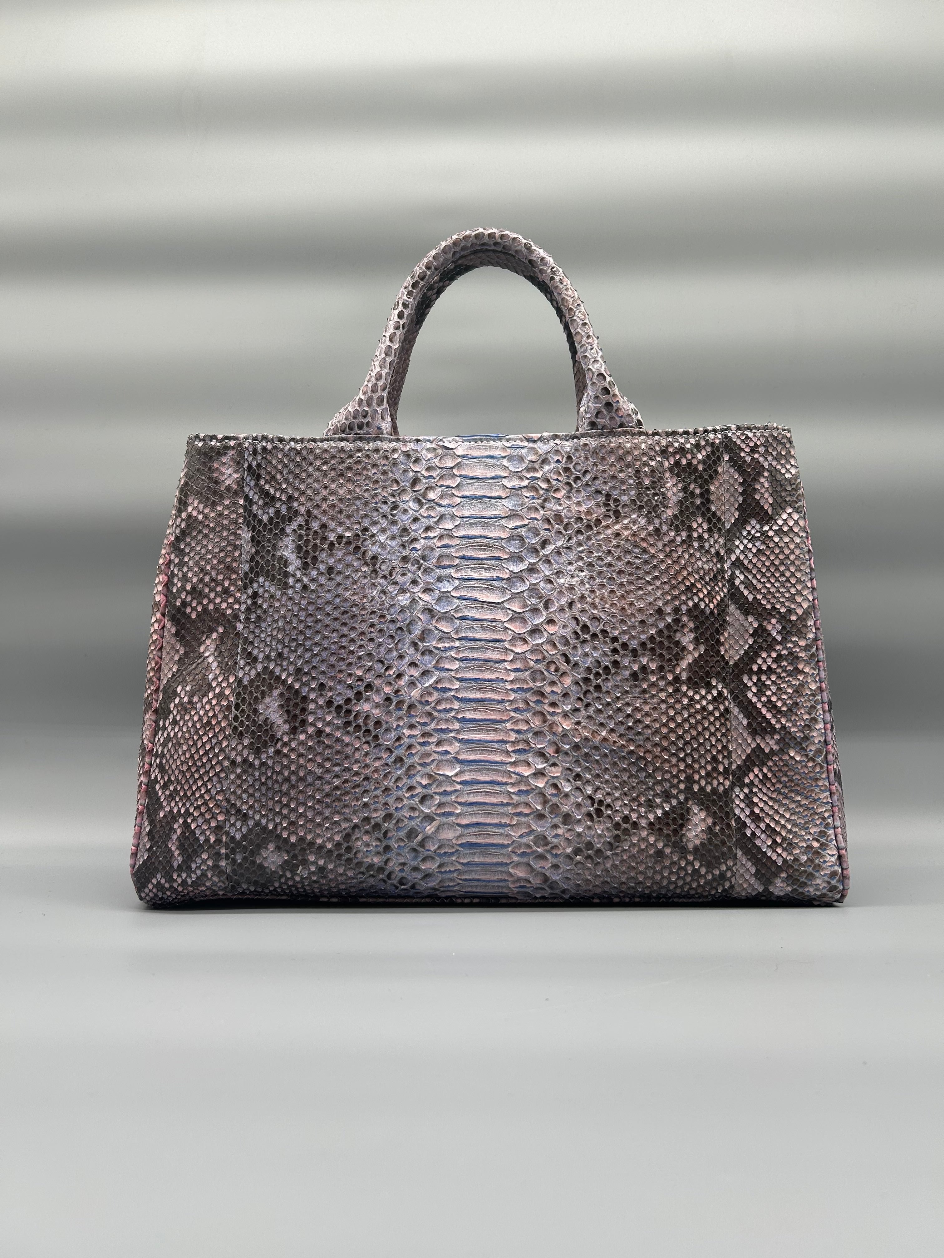 Borsa in pelle di pitone