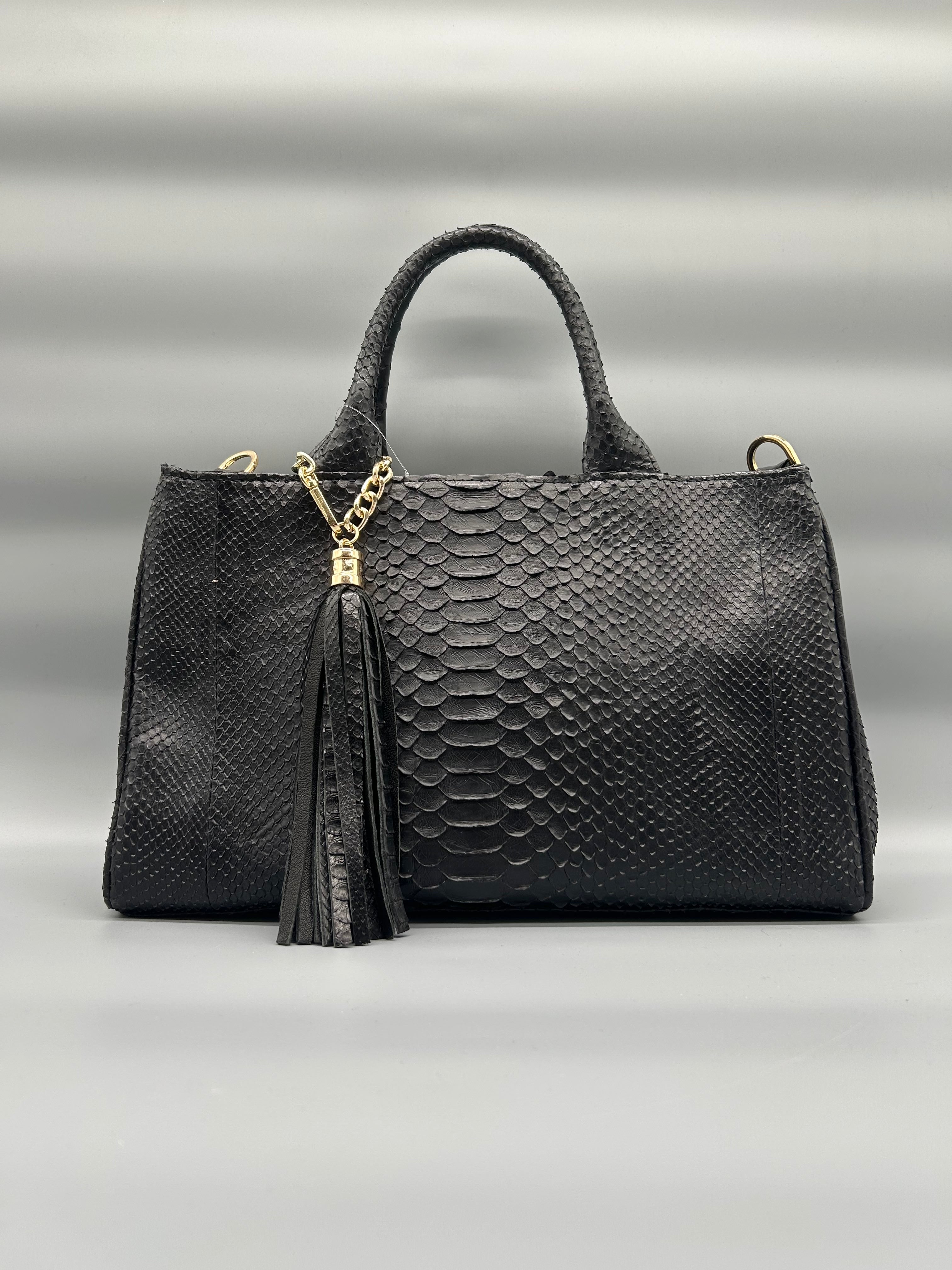 Borsa in pelle di pitone