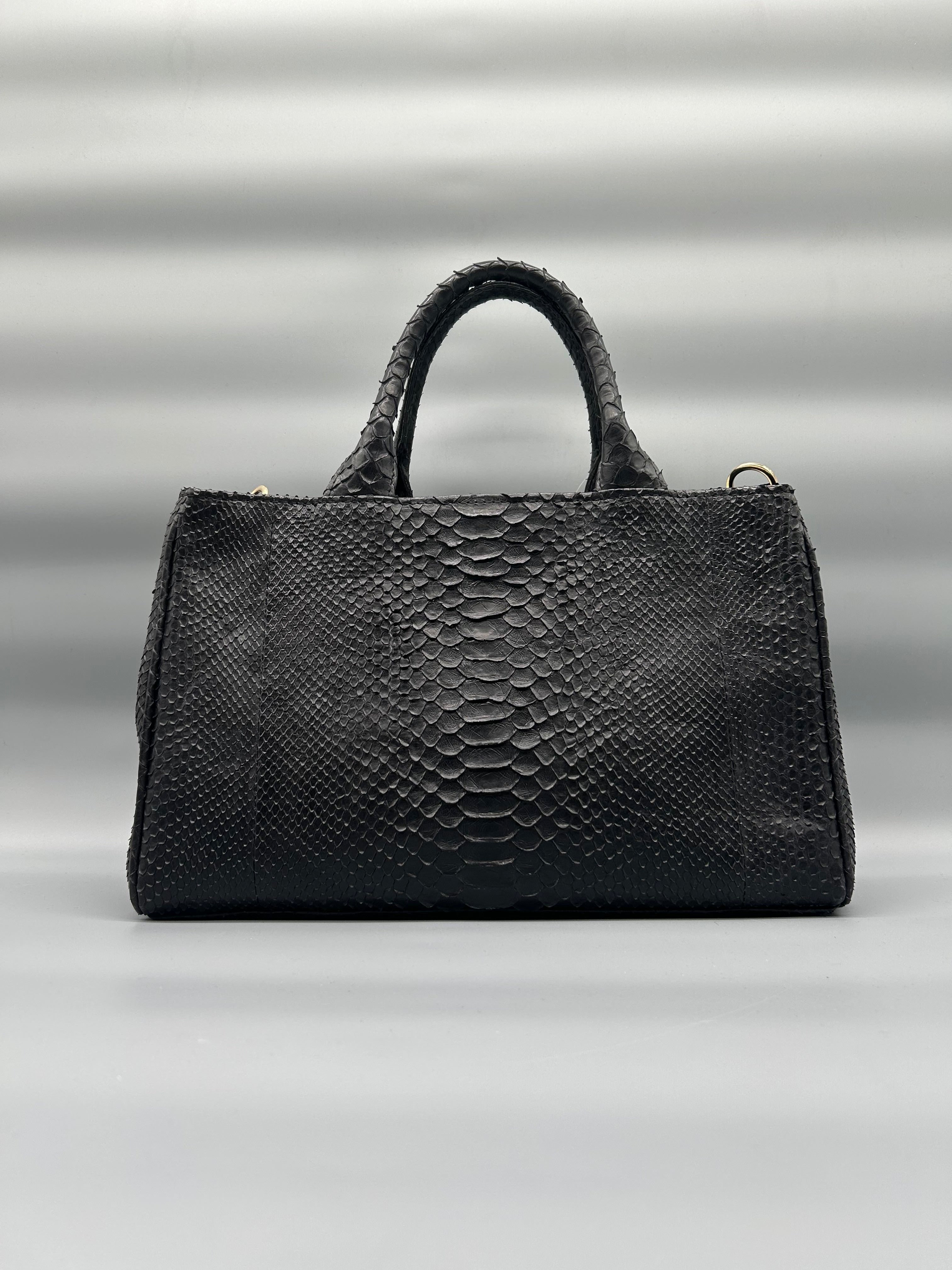 Borsa in pelle di pitone