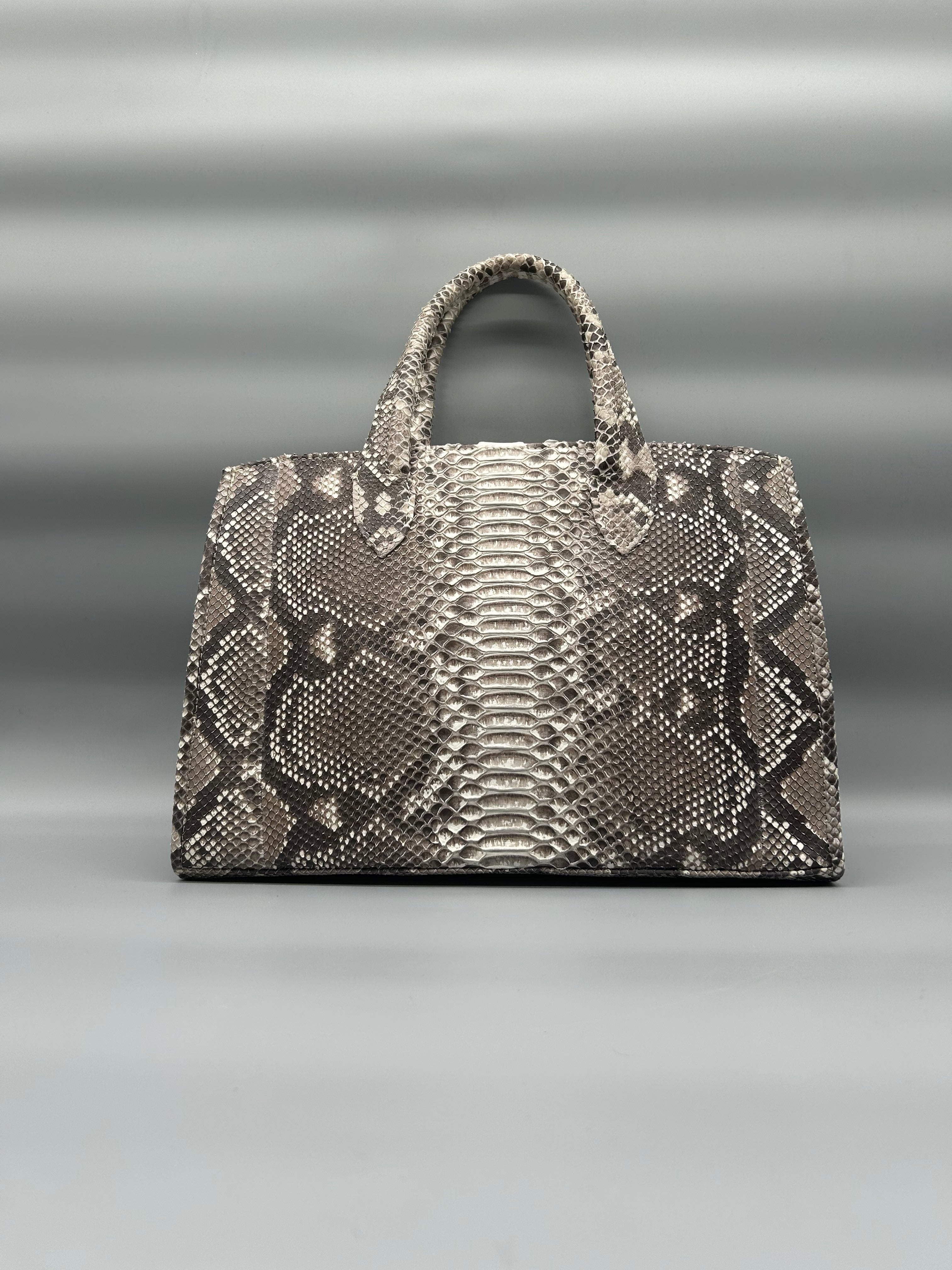Borsa in pelle di pitone